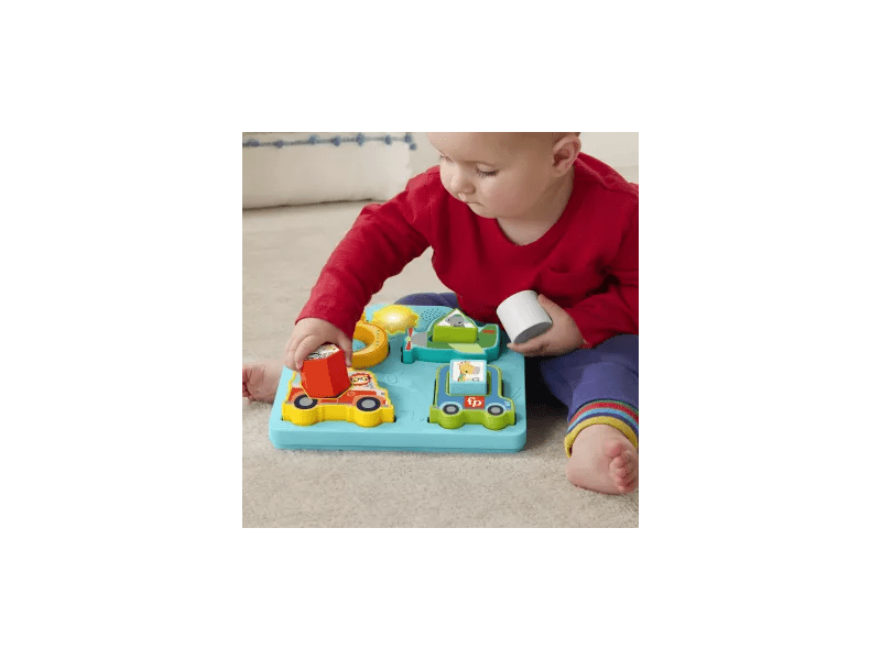 Fisher-Price: Forma és járgány kirakó fénnyel és hanggal (HRP31)