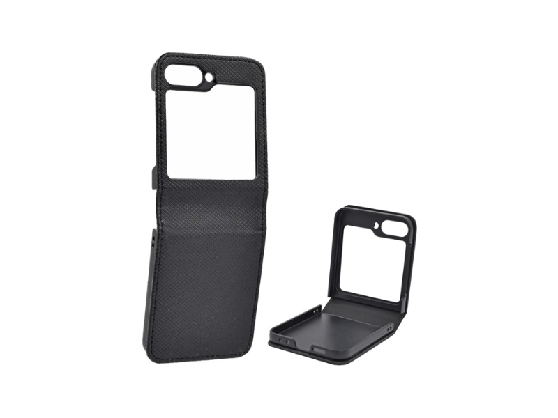 Gigapack Samsung Galaxy Z Flip 6 Bőr hatású tok, fekete (GP-160743)