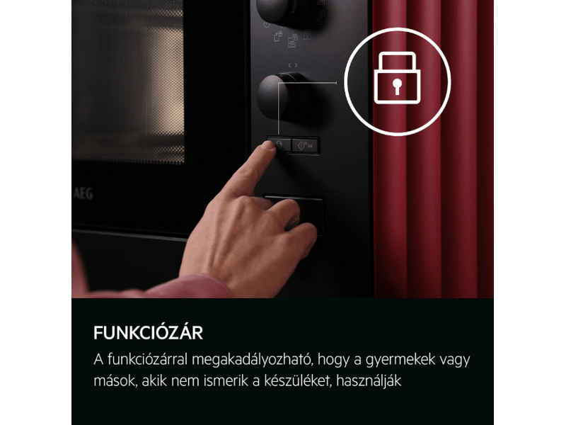 AEG TMS5G25IEM Beépíthető mikrohullámú sütő grill funkcióval