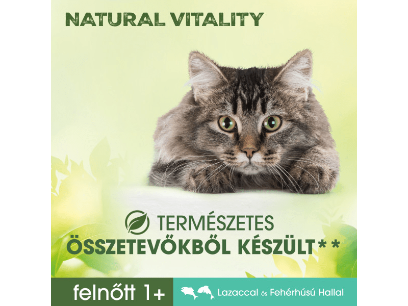Perfect Fit Natural Vitality felnőtt macskák számára lazacal és fehér húsú hallal, 650 g (420789)