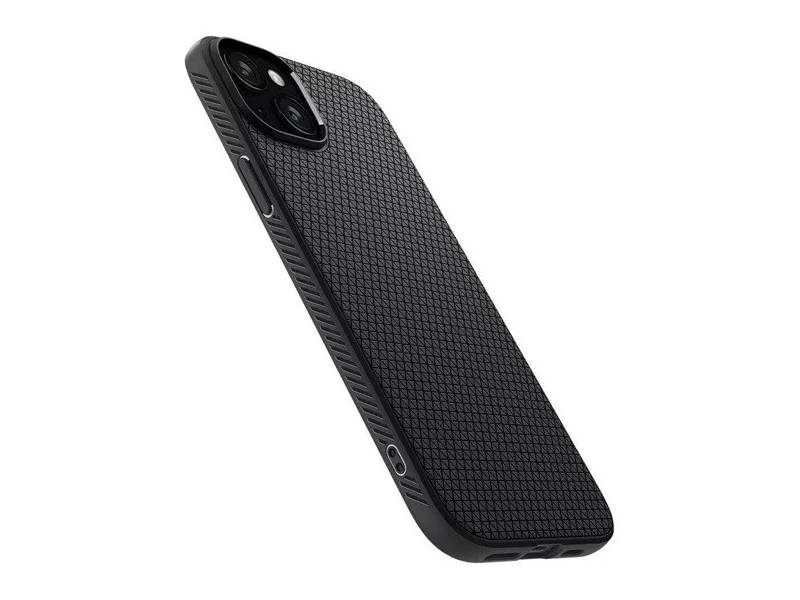 Spigen ACS08066 iPhone 16 Plus Szilikon tok, fekete