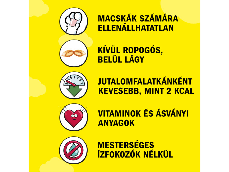 Dreamies jutalomfalatok lazaccal kölyökmacskák számára, 180 g