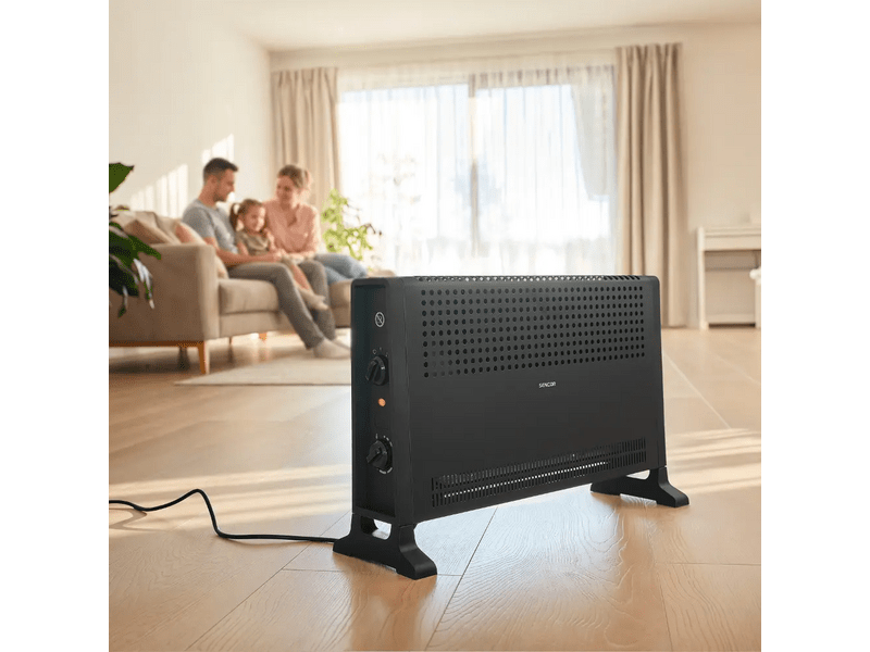 Sencor SCF 2012BK Elektromos konvektor, 2000W, fekete
