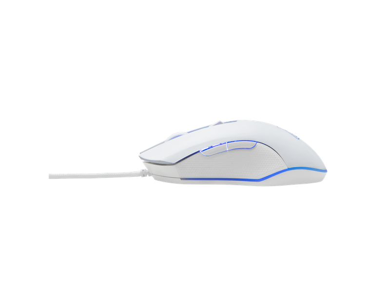 The G-Lab KULT-HELIUM-W Vezetékes Gamer egér, fehér