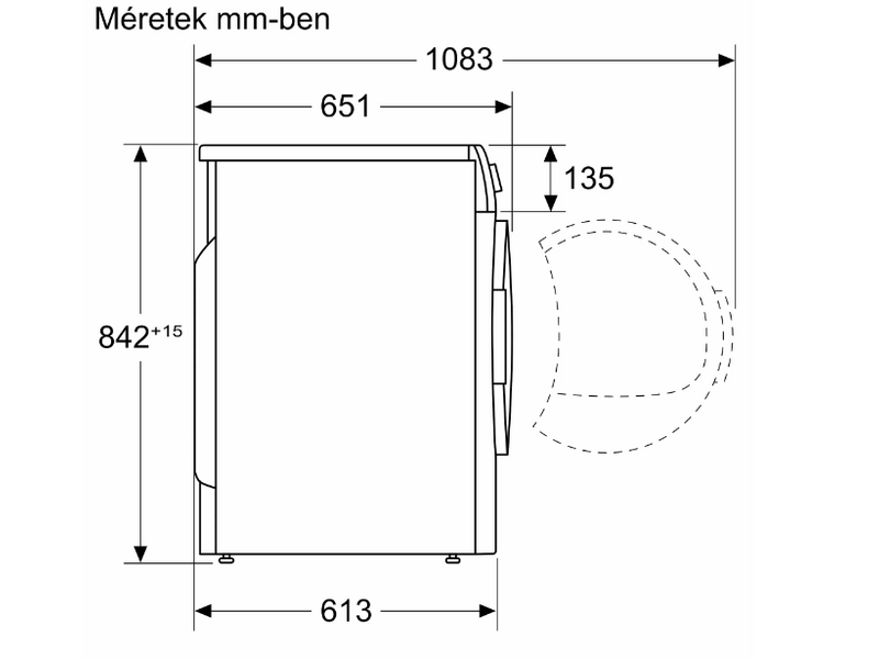 Bosch WTN83202 Serie 4 Kondenzációs szárítógép, 8kg