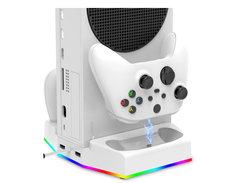 iPega PG-XBS011S Xbox Series S asztali tartó, hűtő + 2 db akku