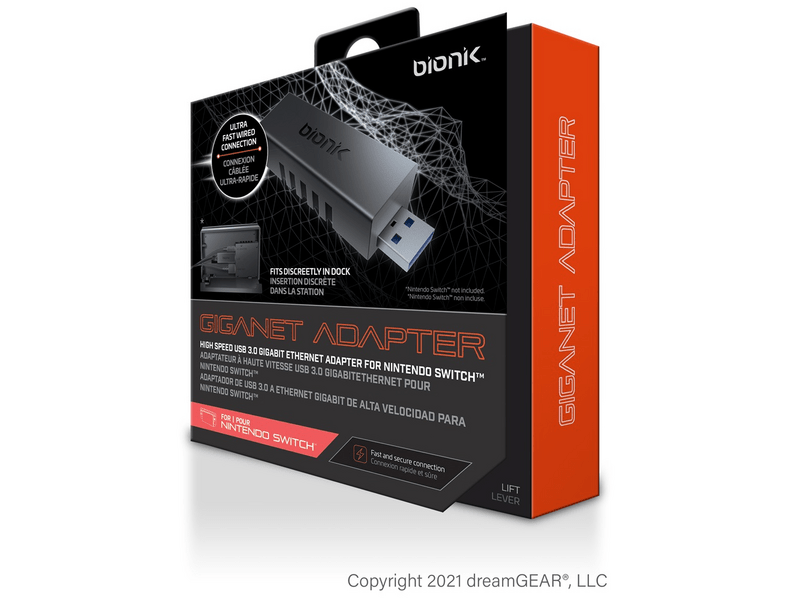 Bionik Nintendo Switch USB 3.0 Giganet Adapter (BNK-9018)