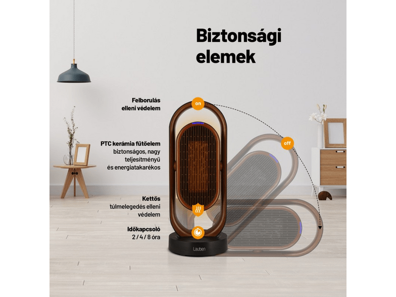 Lauben1800BB Smart Fan&Heater Meleg levegős ventilátor