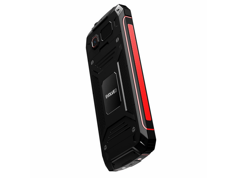 Evolveo StrongPhone W4 Mobiltelefon, fekete/piros