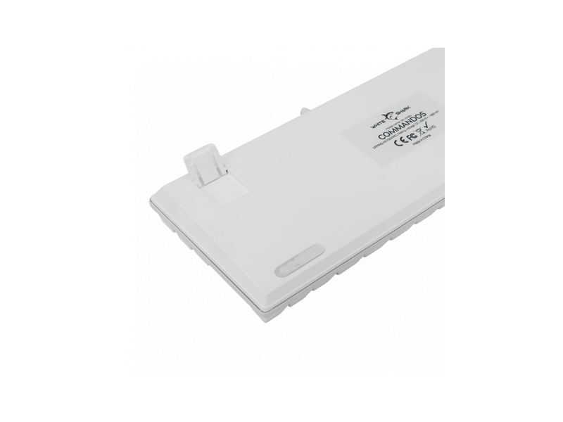 White Shark Commandos gamer billentyűzet, fehér