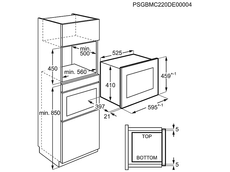 AEG MBE2658SEB Beépíthető mikrohullámú sütő