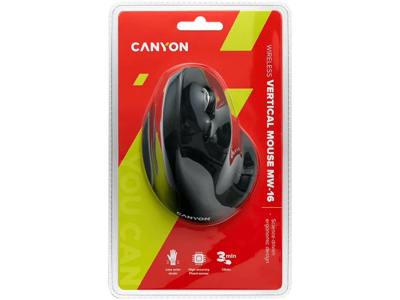 Canyon CNS-CMSW16B Függőleges vezeték nélküli egér