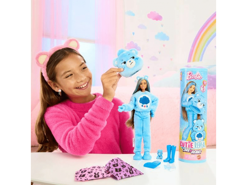 Barbie: Cutie Reveal Gondos bocsok baba - Morcika (JCN96)