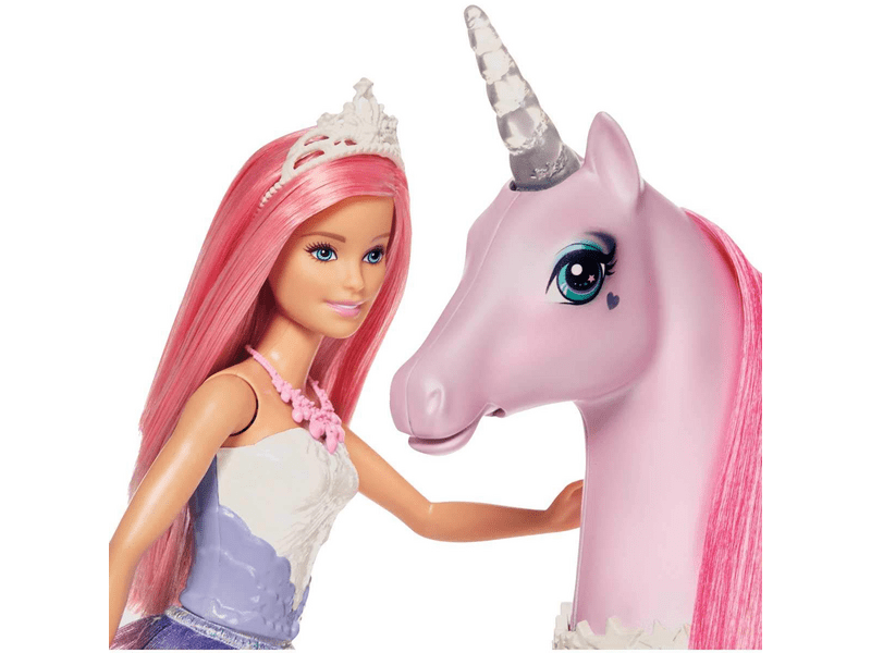 Barbie Dreamtopia csillámfény unikornis babával (FXT26)