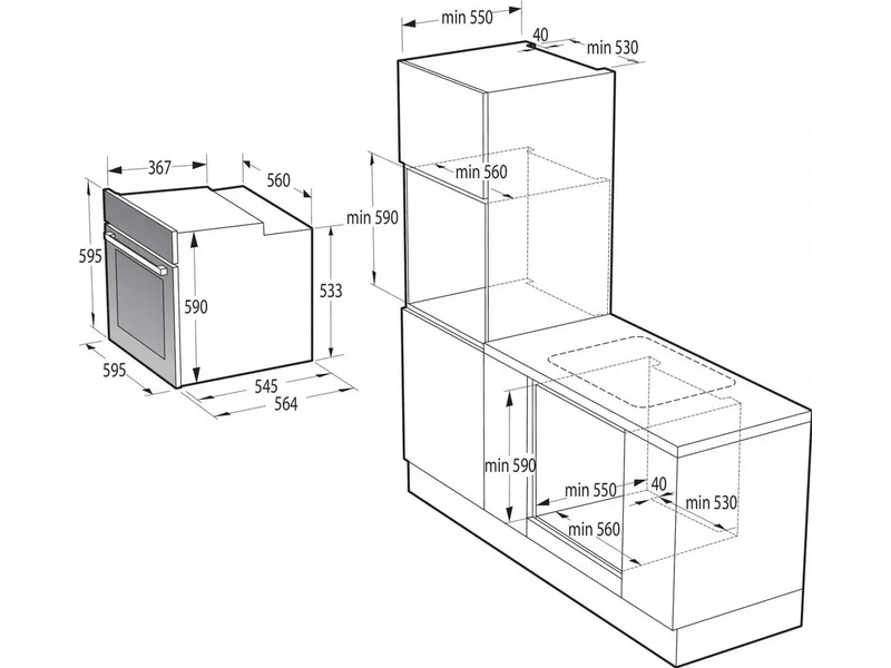 Gorenje BOS6747A01X Beépíthető sütő