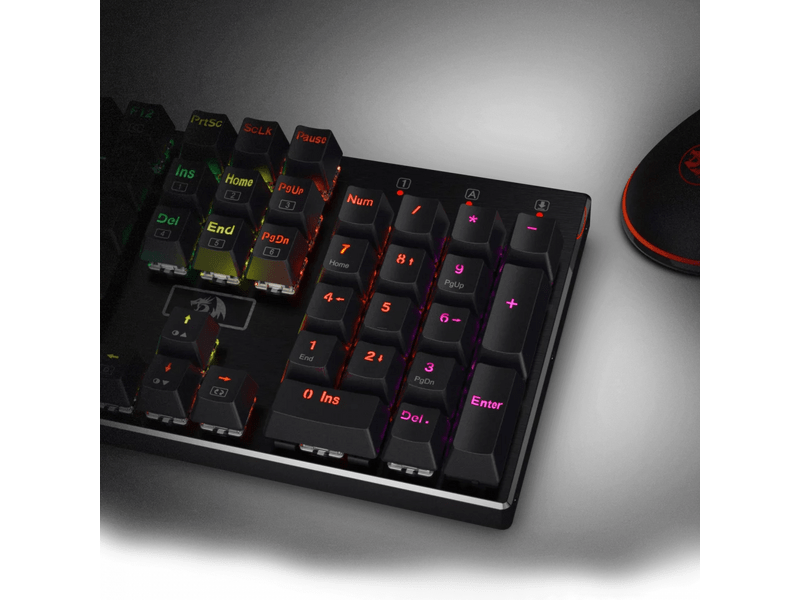 Redragon Devarajas RGB Gaming Billentyűzet (K556RGB_BROWN_HU)