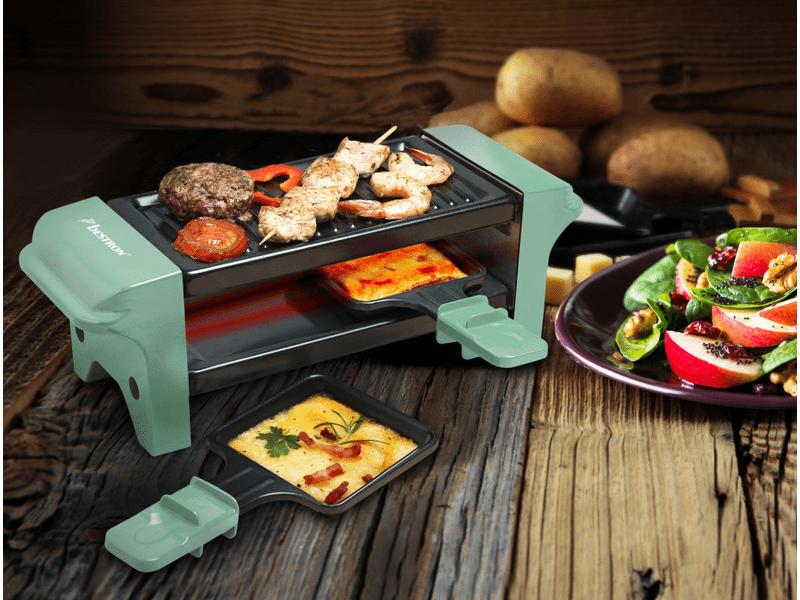 Raclette grill,2személyes,menta