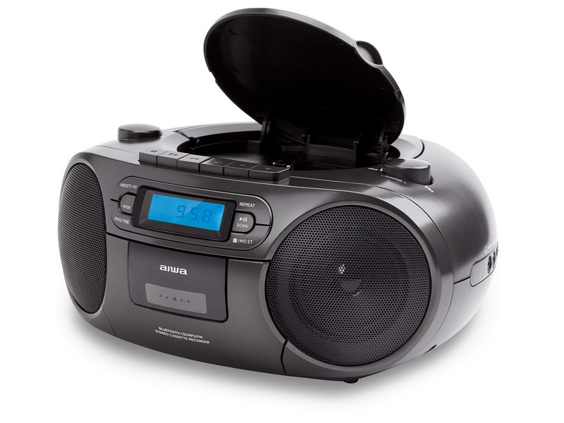 Aiwa RC-250BK hordozható retro boombox, fekete