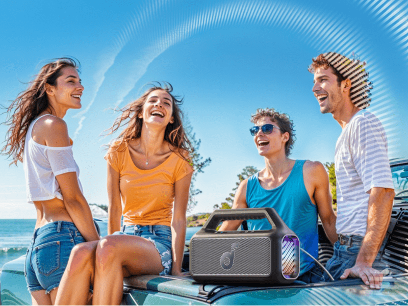 Anker Soundcore Boom 2 Bluetooth hangszóró, fekete (A3138011)