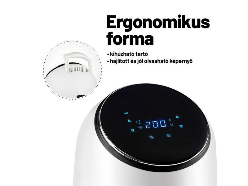 Lauben 2500WT Air Fryer friteza, bijela