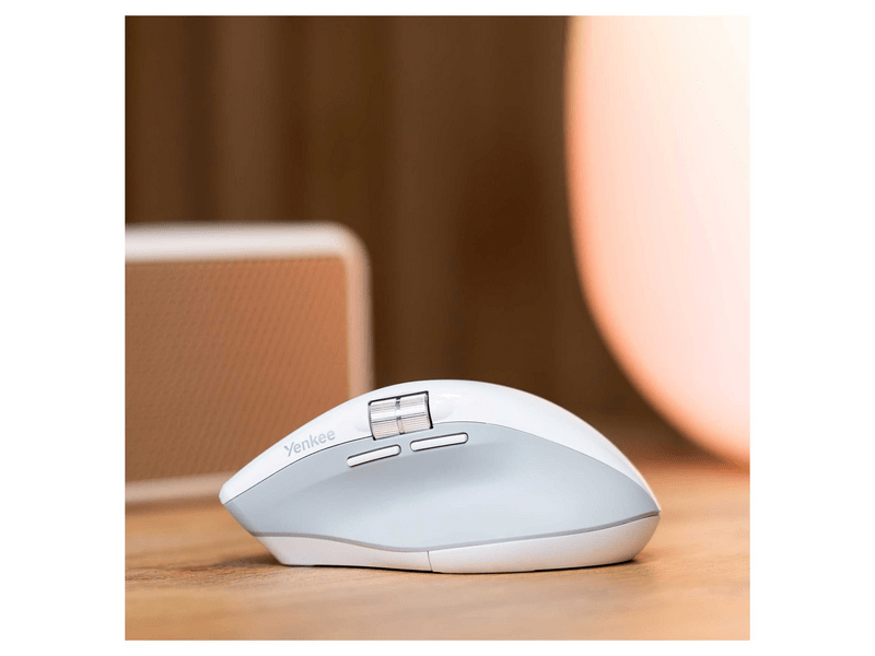 Yenkee YMS 2095W SPIN Vezeték nélküli egér, fehér (45029728)
