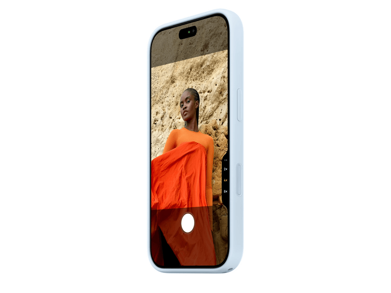 Apple iPhone 18 Pro szilikon tok, MagSafe-rögzítésű, búzavirágkék (MK8W4ZM/A)