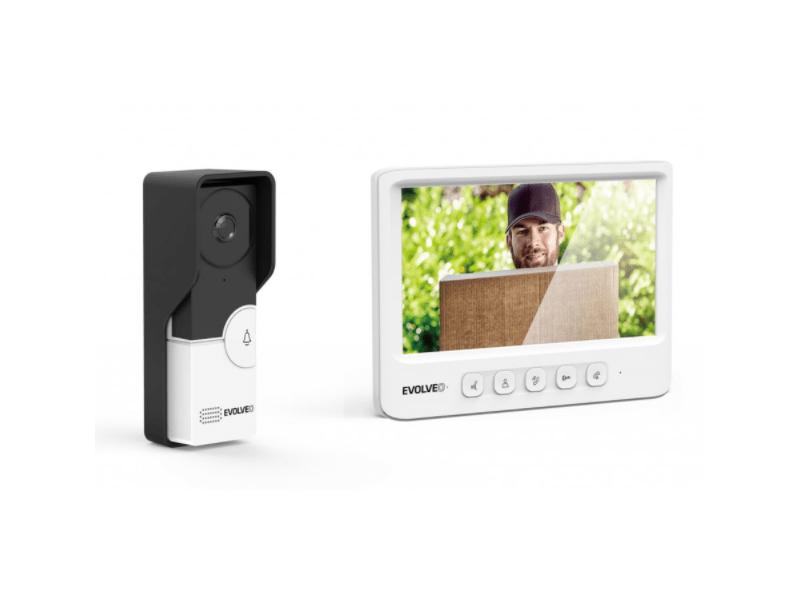 EVOLVEO DoorPhone IK06, videós kaputelefon szett memóriával és színes displayjel