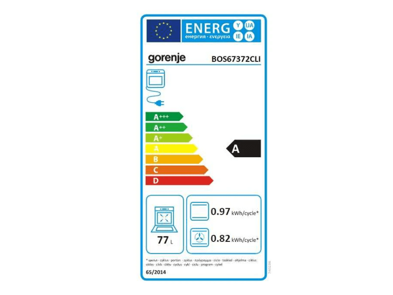Gorenje BOS67372CLI Beépíthető sütő