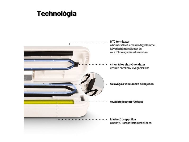 Lauben 10WT Vákuumfóliázó, fehér