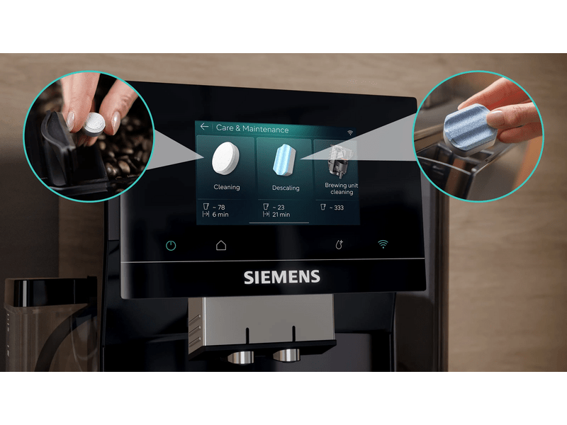 Siemens EQ700 iAroma Automata kávéfőző, fekete (TQ725E03)