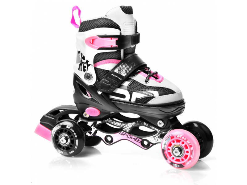 Spokey Quattro 4in1 állítható korcsolya, pink, 34-37