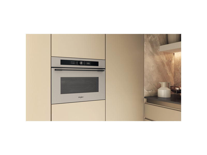 Whirlpool WMW57DHME Beépíthető mikrohullámú sütő, szatén