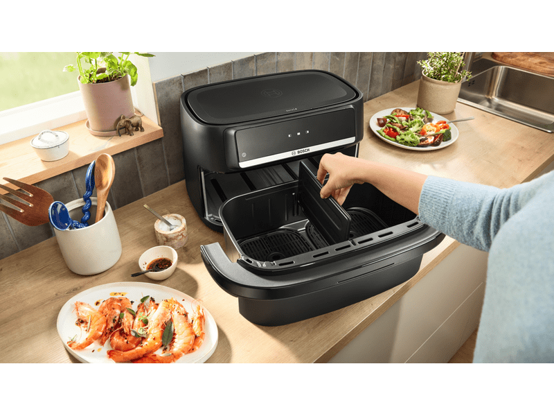 Bosch MAFD490B7 Serie 4 Kétzónás Airfryer, fekete