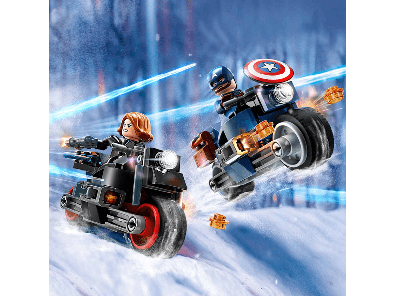 LEGO® Marvel Super Heroes Fekete Özvegy és Amerika Kapitány motorkerékpárok (76260)