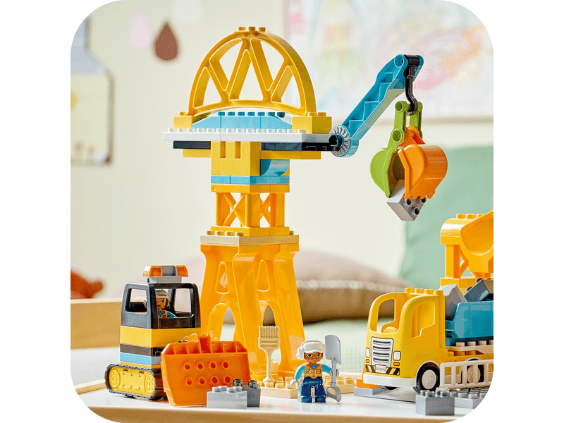 LEGO® DUPLO® Városi kalandok 3 az 1-ben építési terület és munkagépek (10476)