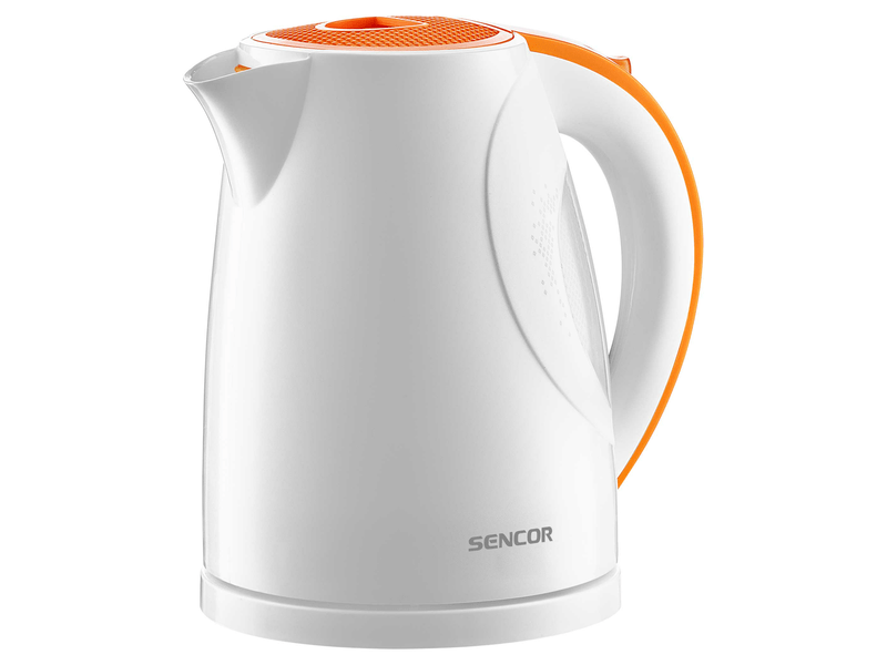 Vízforraló, 2200W, 1.5L, fehér/narancs