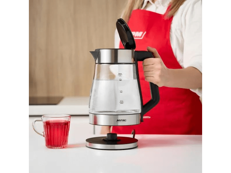 MPM MCZ-122 Vízforraló, 1.7l, üveg-króm