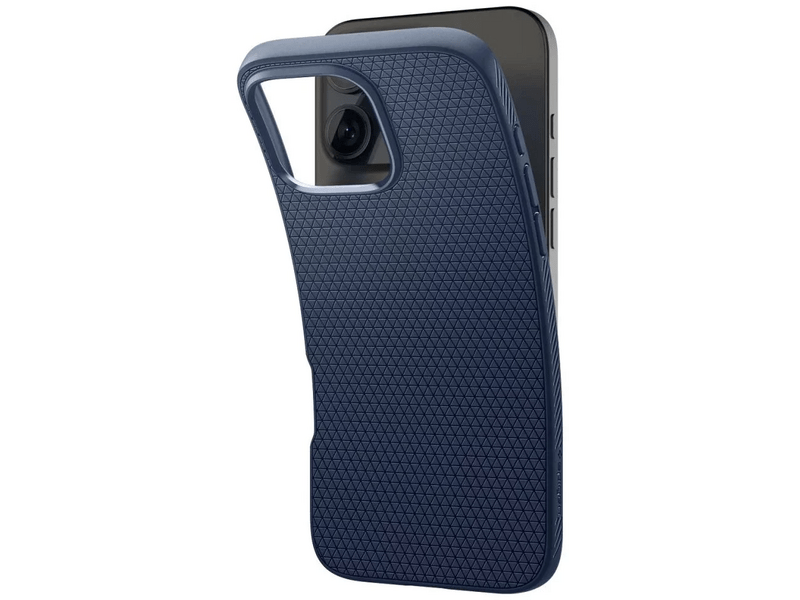 Spigen ACS08118 iPhone 16 Pro Szilikon tok, sötétkék