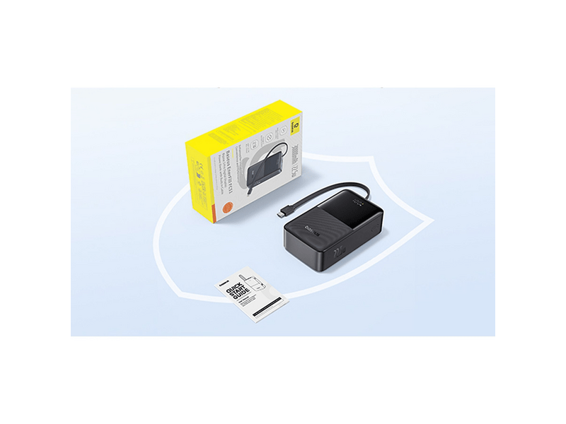 Baseus Bipow 2 Pro 30000 mAh Powerbank, fekete (E0028100)