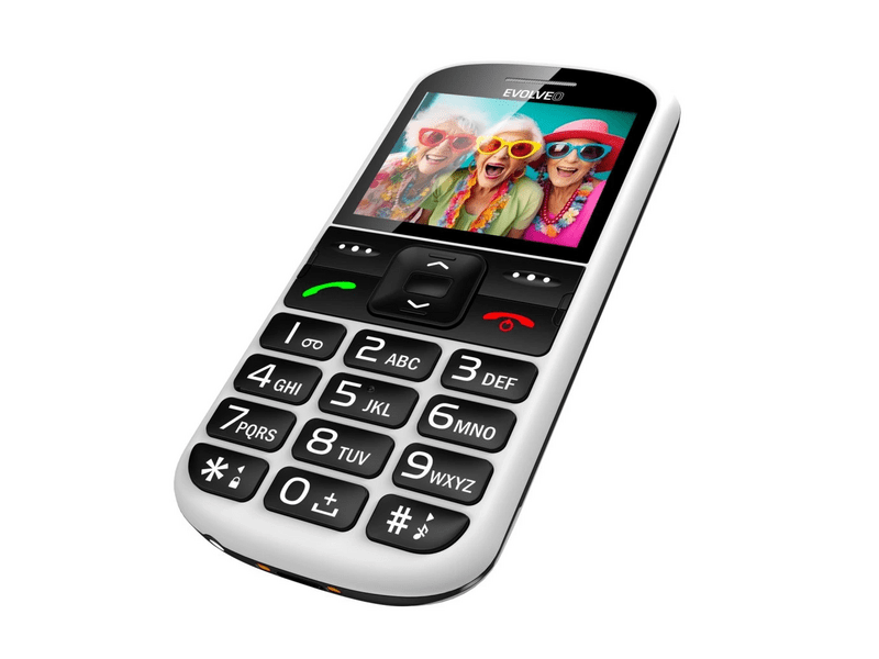 Evolveo EasyPhone XS Mobiltelefon, fehér (EP-570-XS-WH)