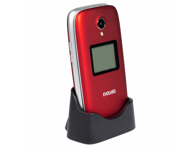 Evolveo EasyPhone FS EP771 Nyomógombos mobiltelefon, piros