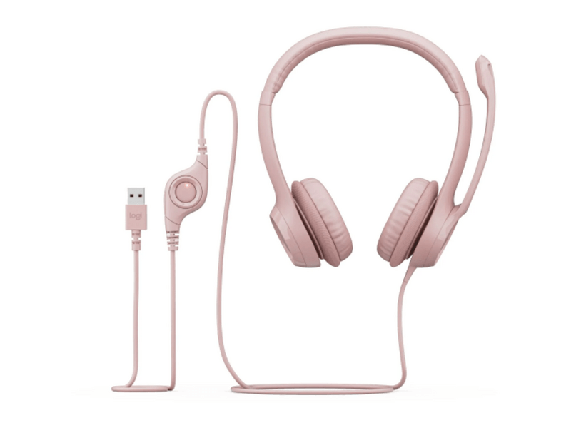 Logitech H390 USB slušalice, ružičaste (981-001281)