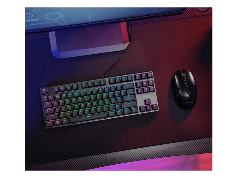 Trust GXT 864 Cada Compact TKL Mechanikus billentyűzet (25724)