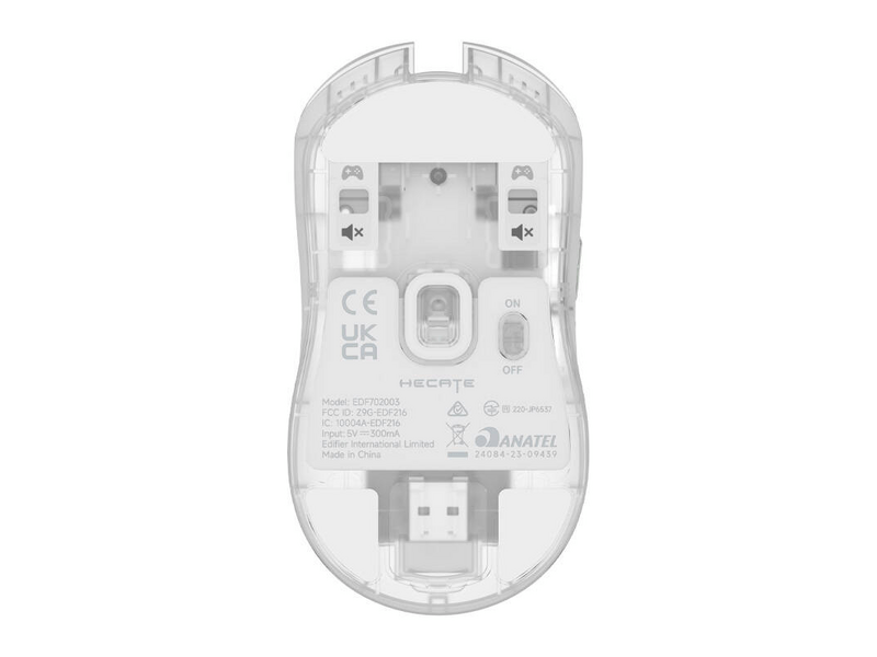 Edifier Hecate G3M Pro Vezeték nélküli gamer egér, átlátszó