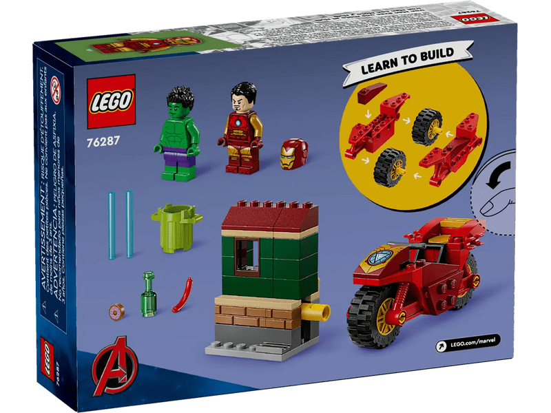 LEGO 76287 Vasember motorral és Hulk