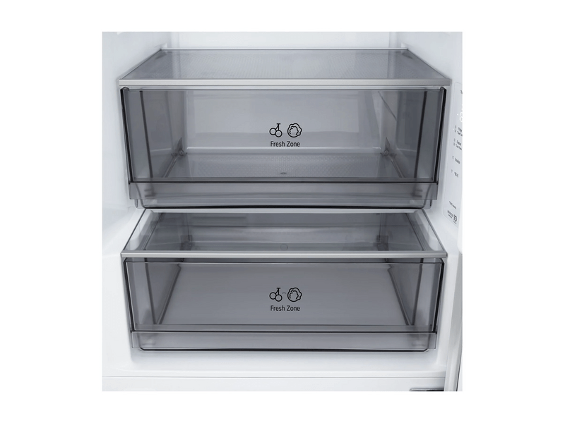 LG GBBSJ20DPY Alulfagyasztós kombinált hűtőszekrény, inox