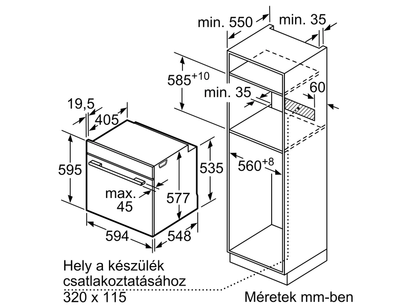 Bosch HSG7361W1 Ugradbena parna pećnica