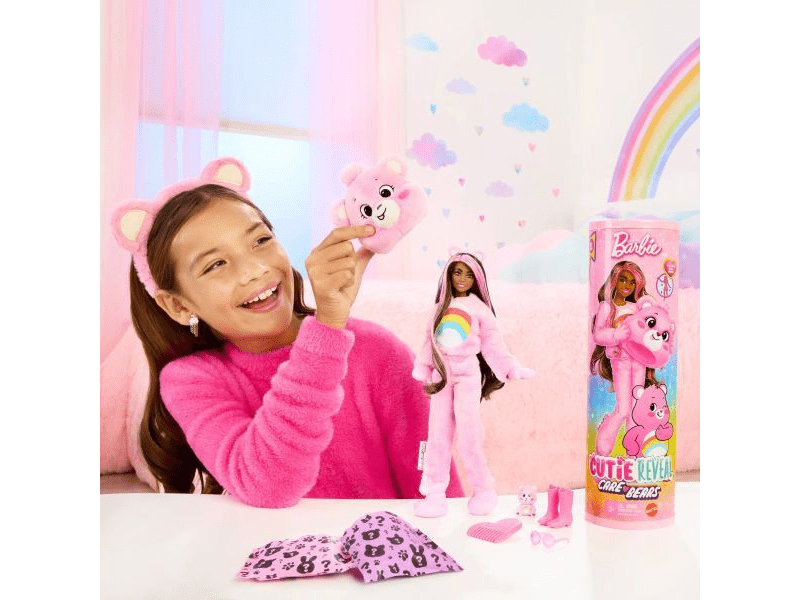 Barbie: Cutie Reveal Gondos bocsok baba - Szivárvány (JCN95)