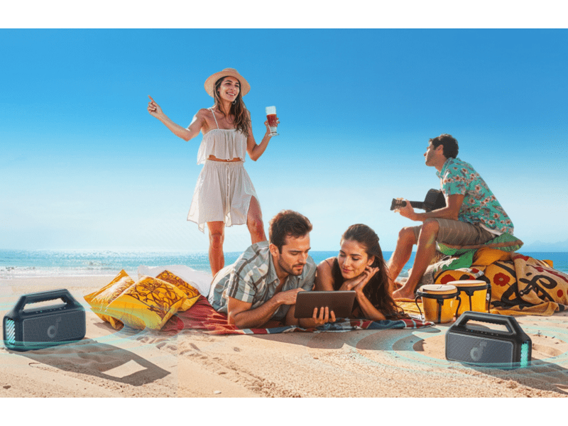 Anker Soundcore Boom 2 Bluetooth hangszóró, kék (A3138031)