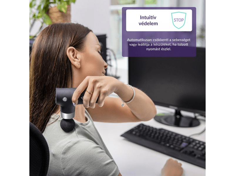 Masszázspisztoly fekete